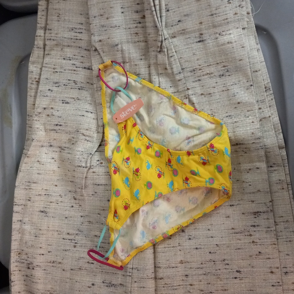 St. Eve M Panties Spring yellow Birds Trees Hot Pink Green Blue NEW
